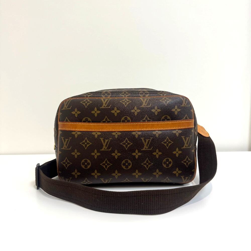 Louis Vuitton Monogram Canvas Reporter PM Messenger Bag LV Camera Crossbody